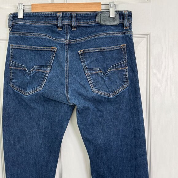 Diesel Larkee Relaxed Jeans Mens‎ 32x27.5 Blue Button Fly Medium Wash Y2K - Picture 7 of 16